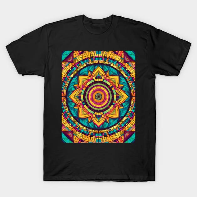 Soulful Expressions: Experience the Tranquility of Mandala Art T-Shirt by Rolling Reality